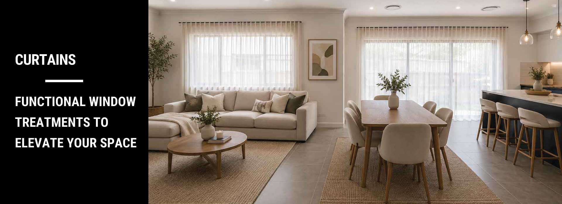 Curtains — custom-made sheers and drapes for any room