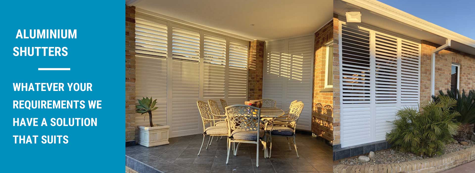 Aluminium Shutters — durable outdoor privacy and light control